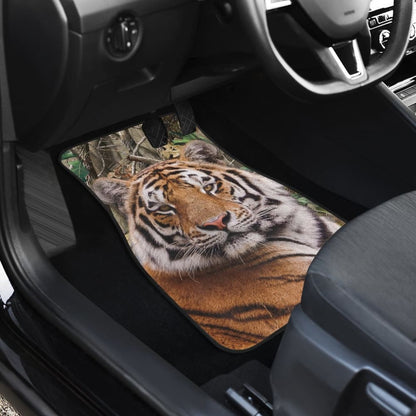 Cool Tiger Print Car Floor Mats 211403 - YourCarButBetter