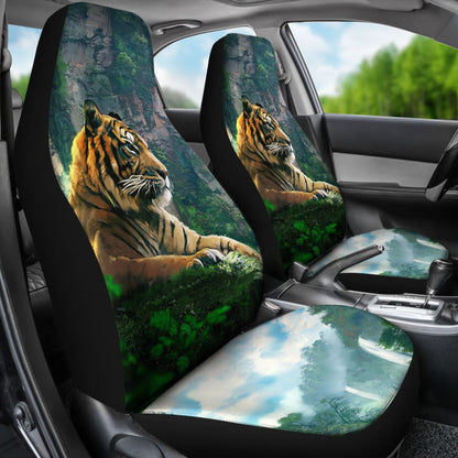 Cool Tiger Print Car Seat Covers 212503 - YourCarButBetter