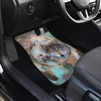 Cool Wolf Dream Catcher Car Floor Mats 212002