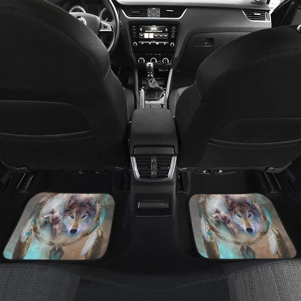 Cool Wolf Dream Catcher Car Floor Mats 212002