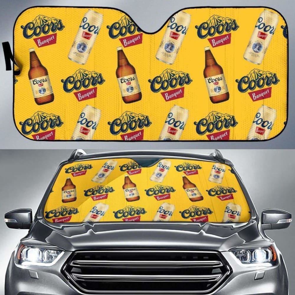 Coors Banquet Car Sun Shade Auto Sun Visor For Beer Lover 102507 - YourCarButBetter