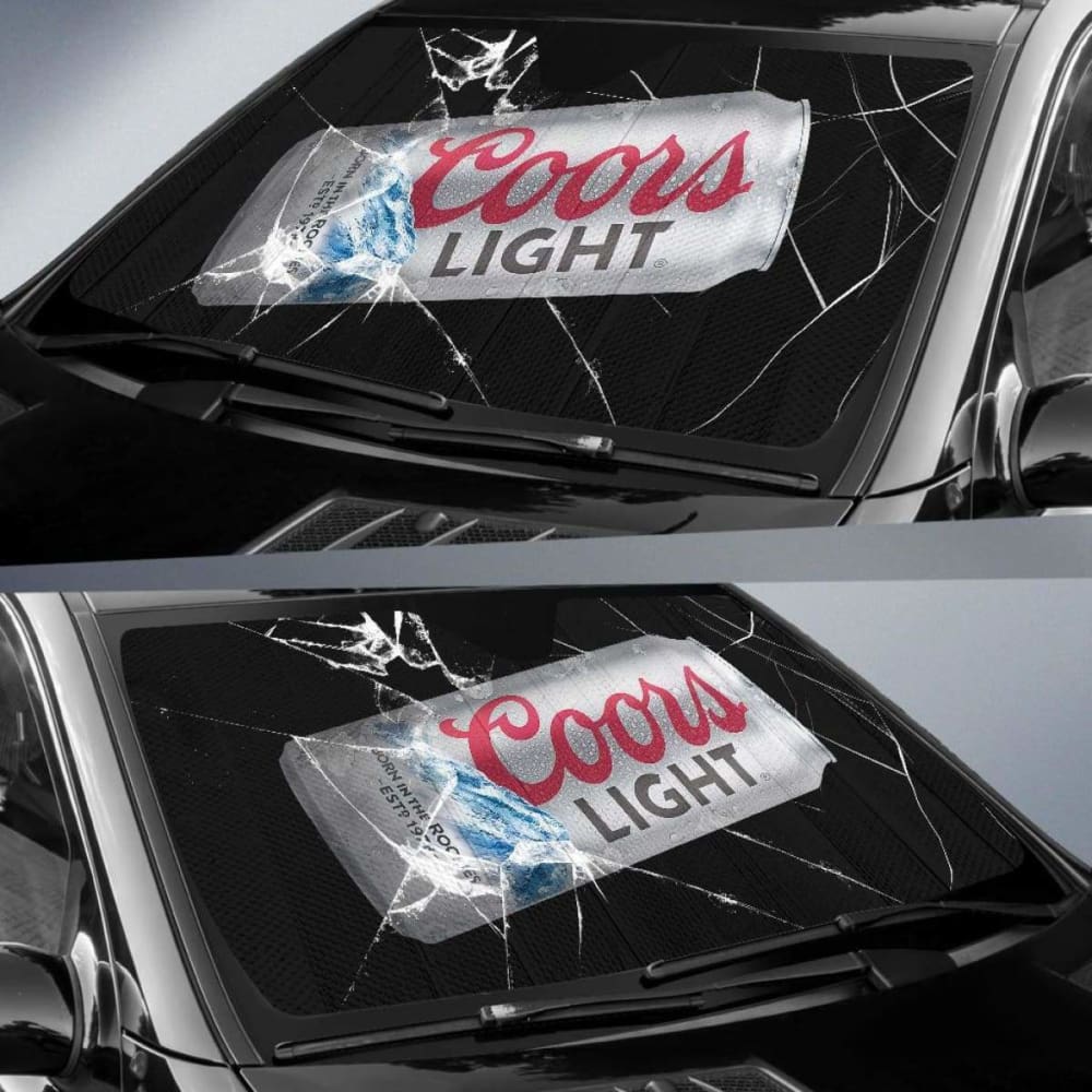 Coors Light Auto Sun Shade Car Sun Visor Funny Beer Lover 102507 - YourCarButBetter
