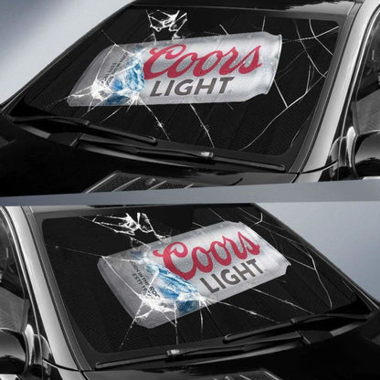 Coors Light Auto Sun Shade Car Sun Visor Funny Beer Lover 102507 - YourCarButBetter