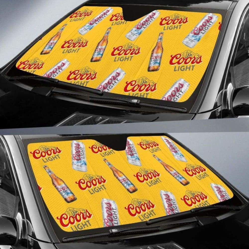 Coors Light Car Sun Shade Auto Sun Visor For Beer Lover 102507 - YourCarButBetter