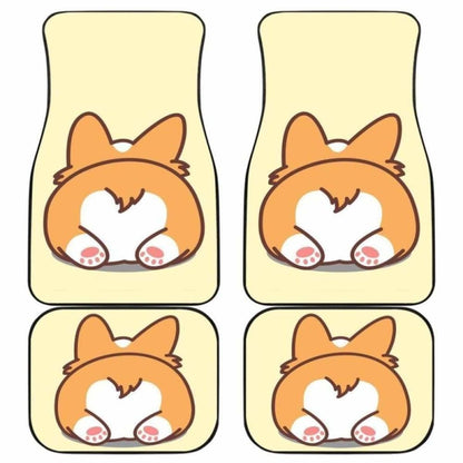 Corgi Butt So Cute Car Floor Mats 102802 - YourCarButBetter
