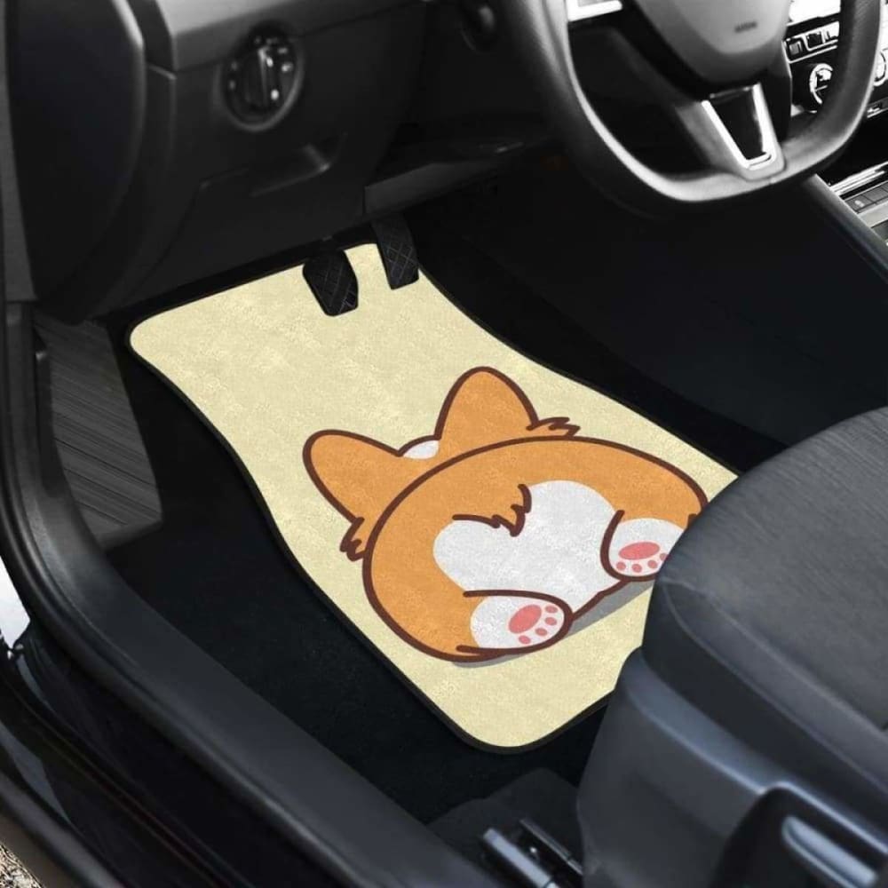 Corgi Butt So Cute Car Floor Mats 102802 - YourCarButBetter
