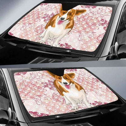 Corgi Car Auto Sun Shades - Floral 085424 - YourCarButBetter