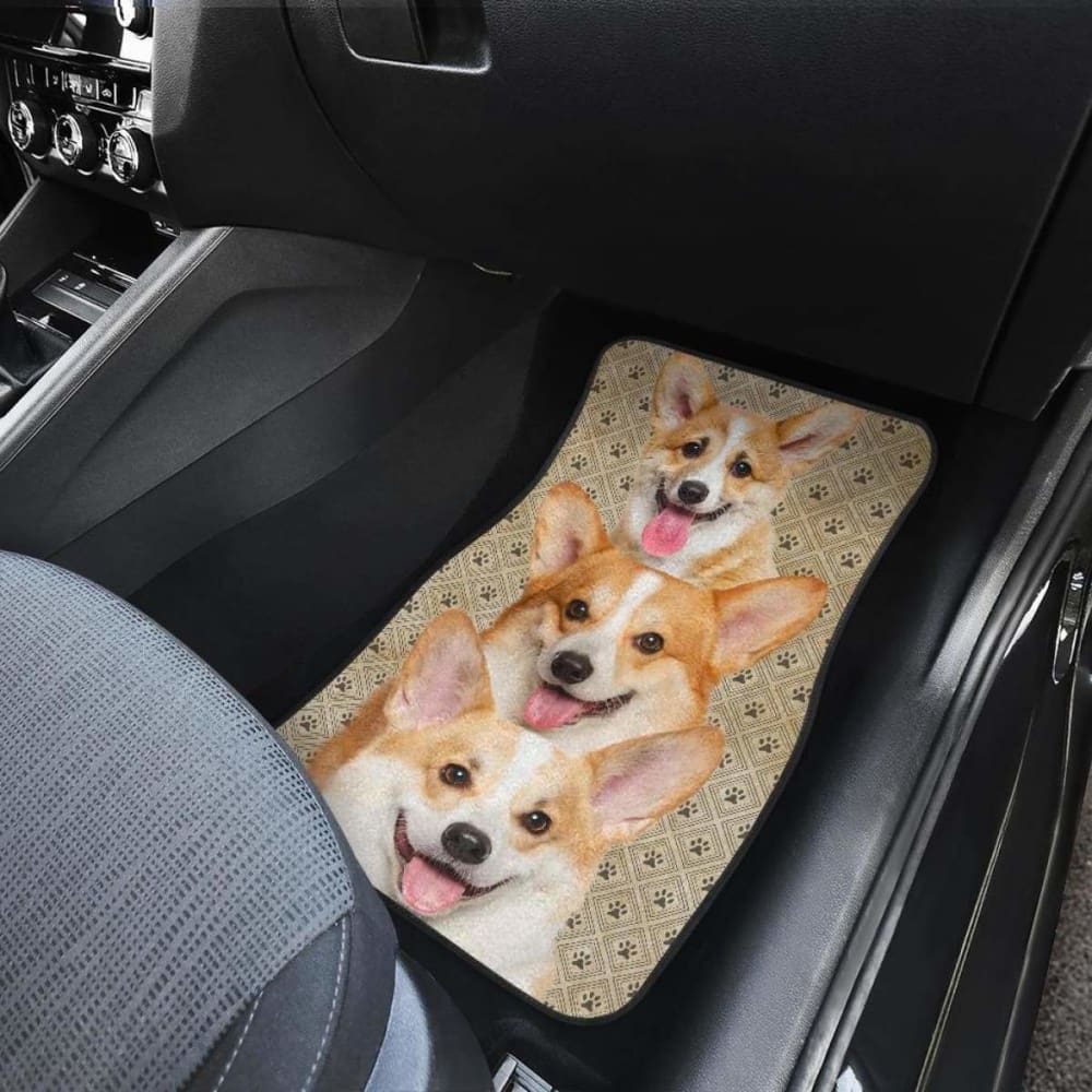 Corgi Dog Car Floor Mats Funny For Corgi Lover 102802 - YourCarButBetter