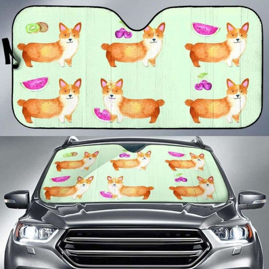 Corgi Watermelon Car Auto Sun Shades 085424 - YourCarButBetter