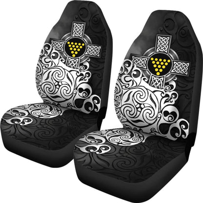 Cornwall Car Seat Covers - Duke Of Cornwall Flag With Celtic Cross 184610 - YourCarButBetter