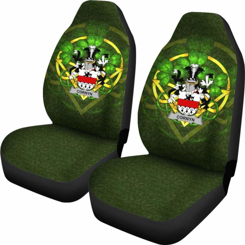 Cornyn Or O’Cornyn Ireland Car Seat Cover Celtic Shamrock (Set Of Two) 154230 - YourCarButBetter