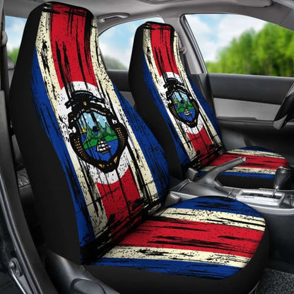 Costa Rica Grunge Flag Car Seat Cover 1 232125 - YourCarButBetter