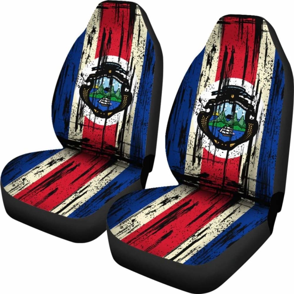 Costa Rica Grunge Flag Car Seat Cover 1 232125 - YourCarButBetter