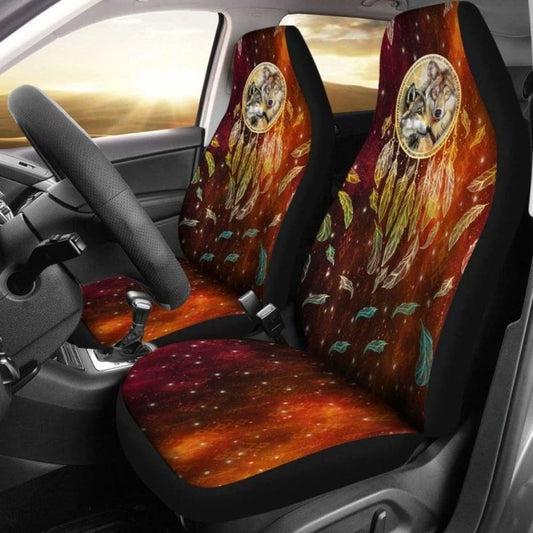 Couple Wolf Car Seat Covers 200904