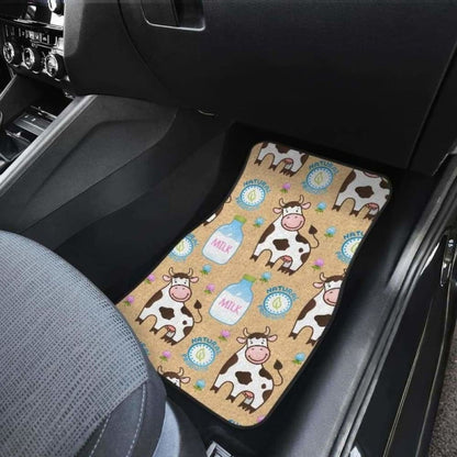 Cow Bottle Of Milk Pattern Front And Back Car Mats 144730