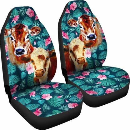 Cow Flowers - Car Seat Covers 144730