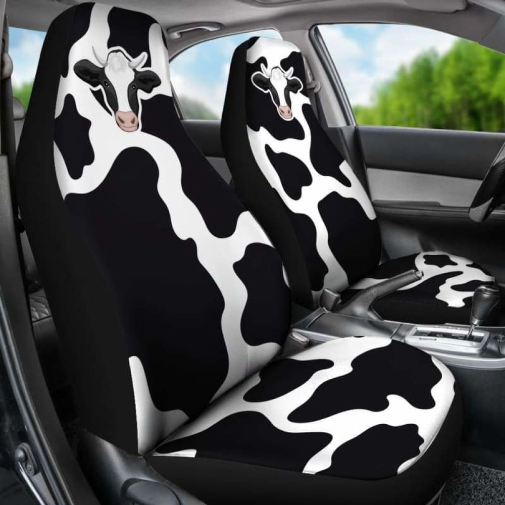 Cow Head Car Seat Cover 103131 - YourCarButBetter