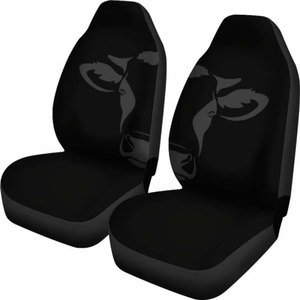 Cow Head Centered Car Seat Covers 103131 - YourCarButBetter