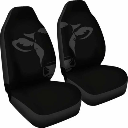 Cow Head Centered Car Seat Covers 103131 - YourCarButBetter