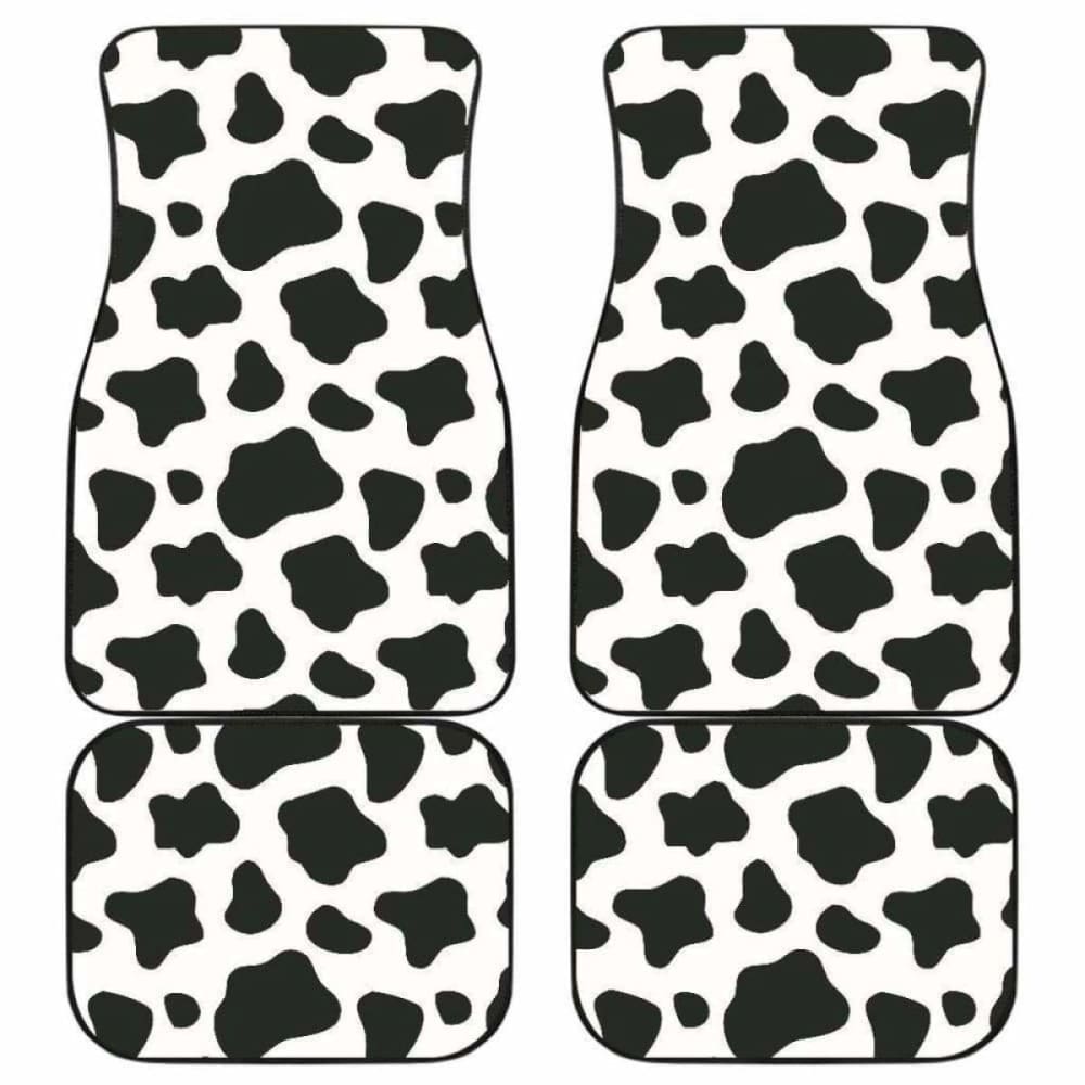 Cow Skin Pattern Front And Back Car Mats 144730