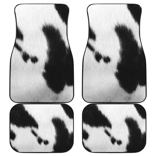 Cowhide Animal Print Car Floor Mats 210605 - YourCarButBetter