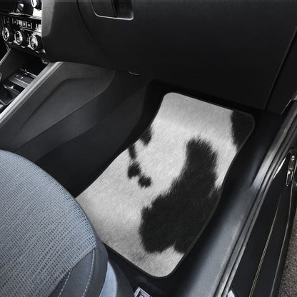 Cowhide Animal Print Car Floor Mats 210605 - YourCarButBetter