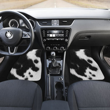 Cowhide Printed Car Floor Mats Protector 210605 - YourCarButBetter
