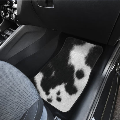 Cowhide Printed Car Floor Mats Protector 210605 - YourCarButBetter