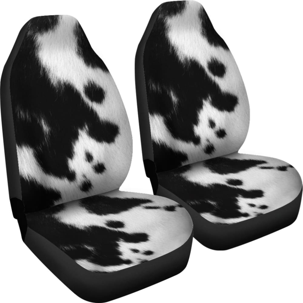Cowhide Printed Car Seat Covers Protector 210605 - YourCarButBetter