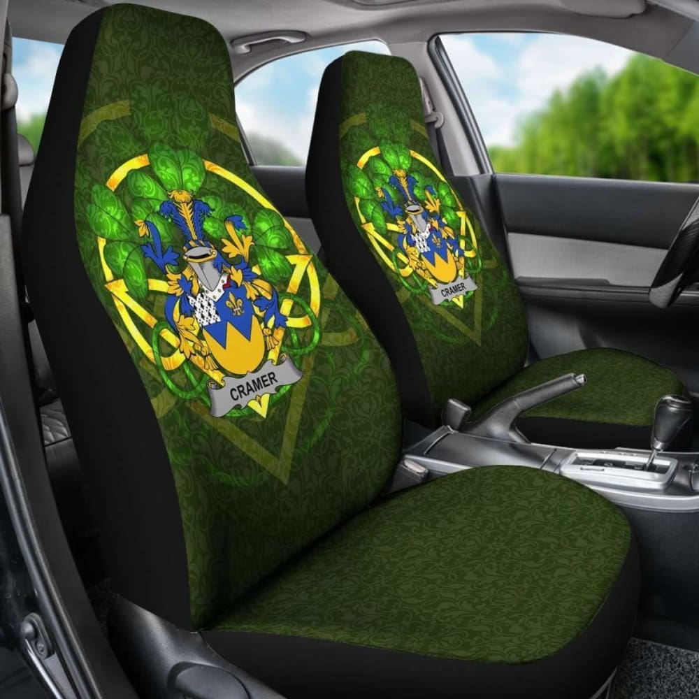 Cramer Ireland Car Seat Cover Celtic Shamrock (Set Of Two) 154230 - YourCarButBetter