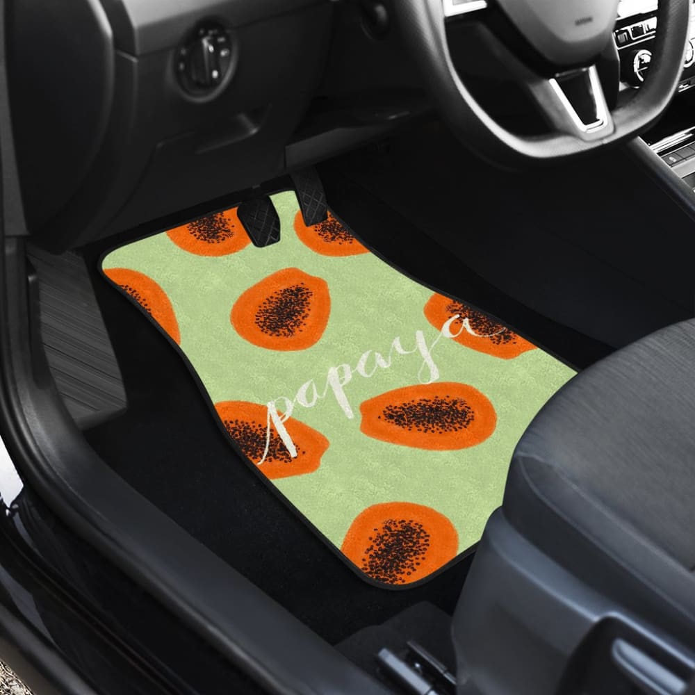 Creative Retro Papaya Car Floor Mats 211804 - YourCarButBetter
