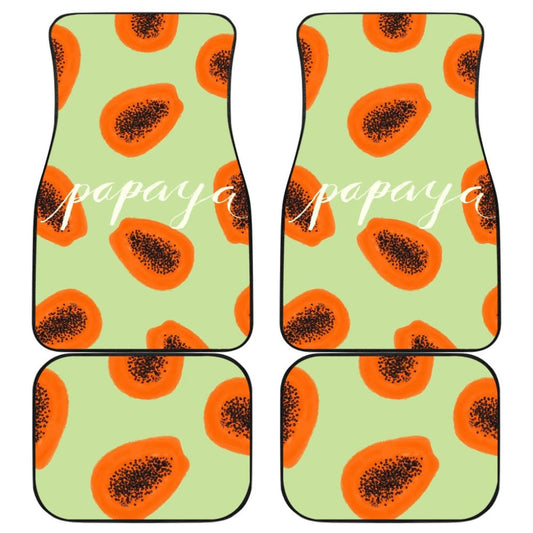 Creative Retro Papaya Car Floor Mats 211804 - YourCarButBetter
