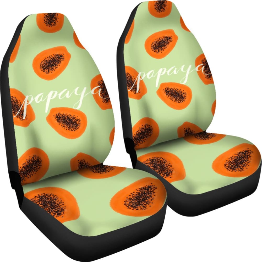 Creative Retro Papaya Car Seat Covers 211804 - YourCarButBetter