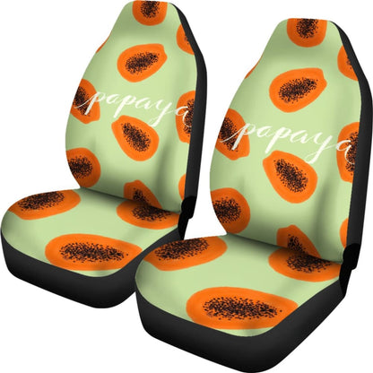 Creative Retro Papaya Car Seat Covers 211804 - YourCarButBetter