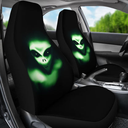Creepy Green Alien Car Seat Covers 213101 - YourCarButBetter