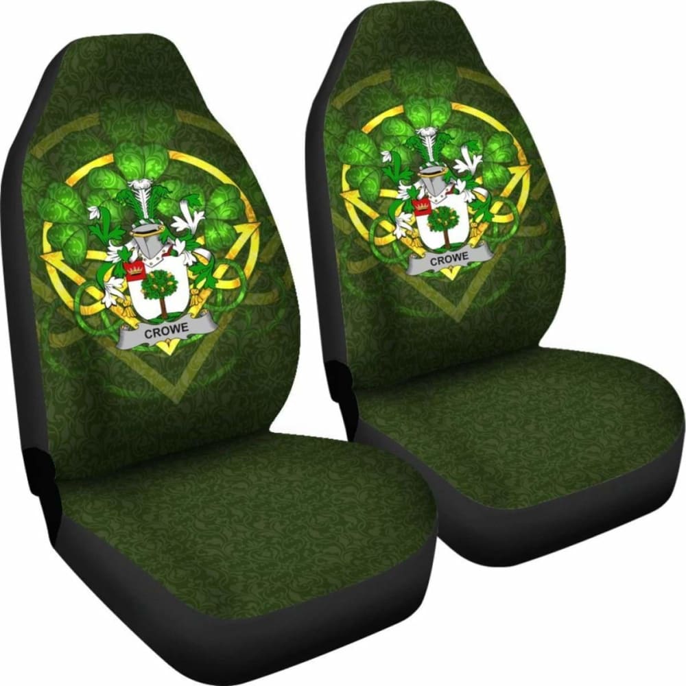 Crowe Or Mcenchroe Ireland Car Seat Cover Celtic Shamrock (Set Of Two) 154230 - YourCarButBetter