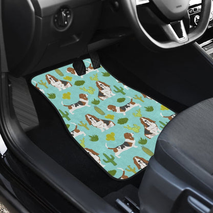 Cute Basset Hound Dog Car Floor Mats Amazing Gift Ideas 210402 - YourCarButBetter