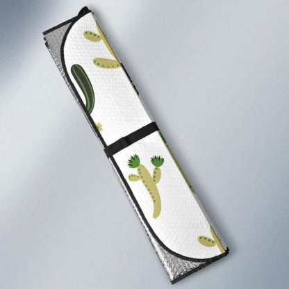 Cute Cactus Pattern Car Auto Sun Shades 085424 - YourCarButBetter