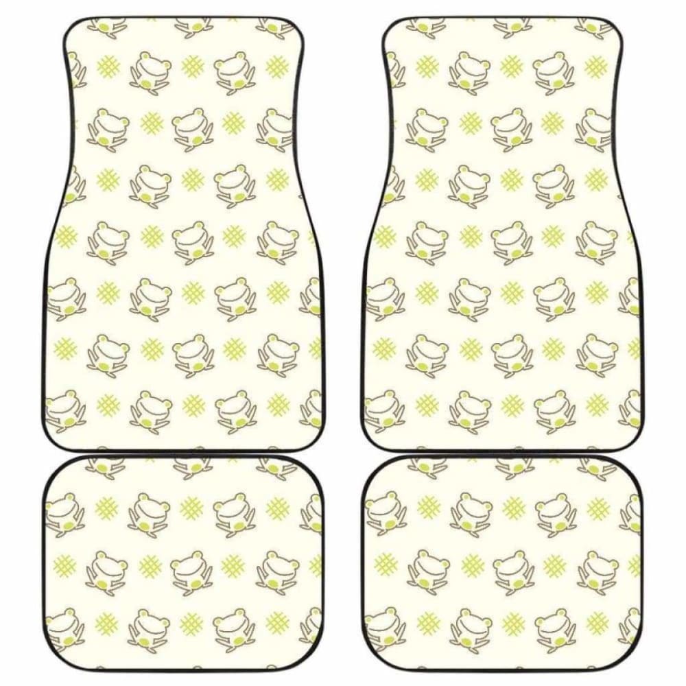 Cute Cartoon Frog Baby Pattern Front And Back Car Mats 154230 - YourCarButBetter