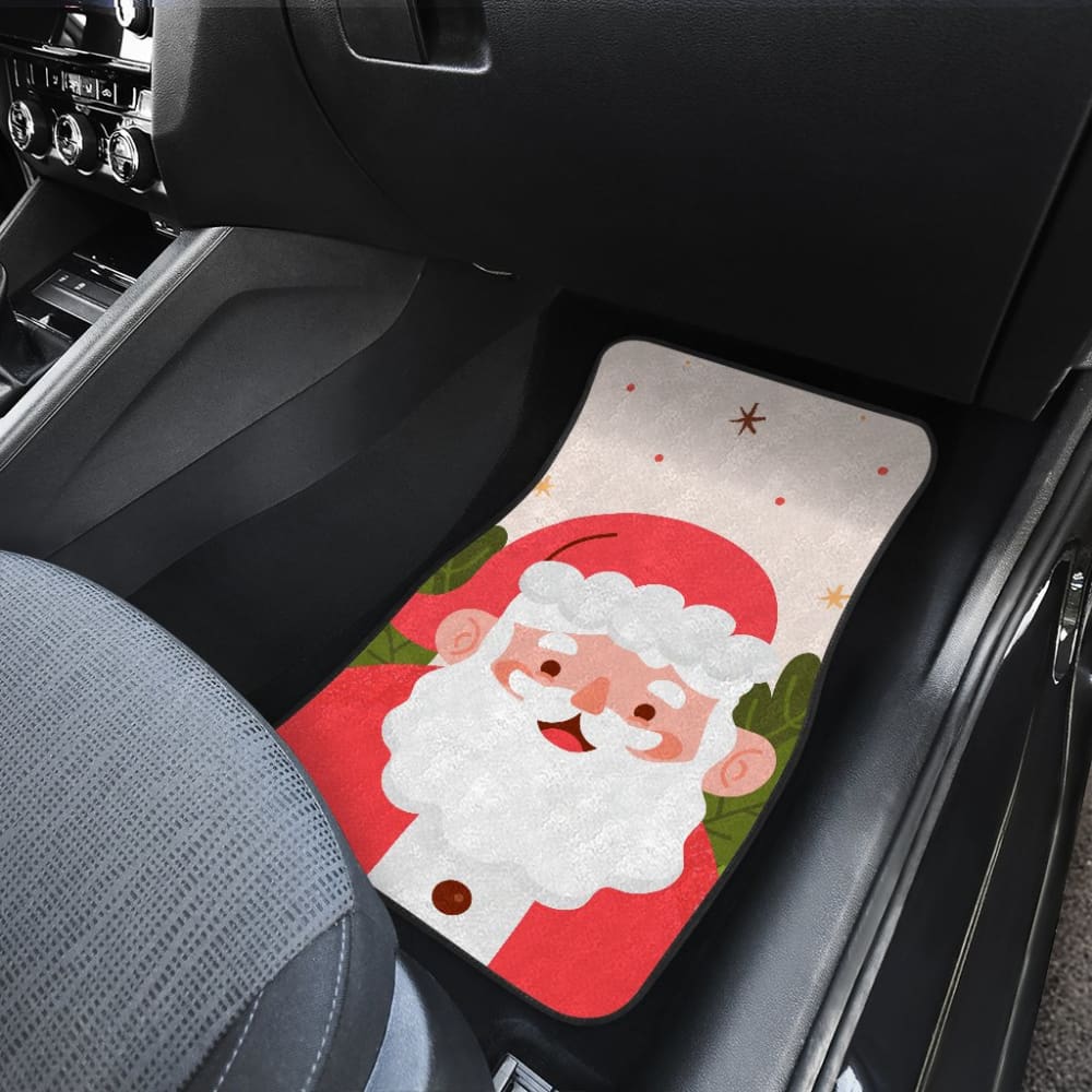 Cute Christmas Santa Claus Car Floor Mats 211603 - YourCarButBetter