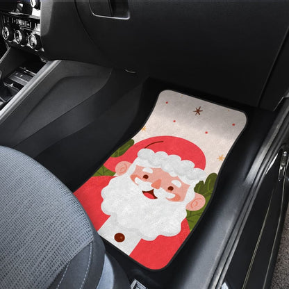 Cute Christmas Santa Claus Car Floor Mats 211603 - YourCarButBetter