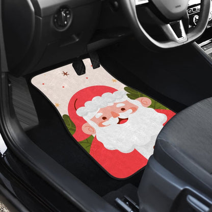 Cute Christmas Santa Claus Car Floor Mats 211603 - YourCarButBetter