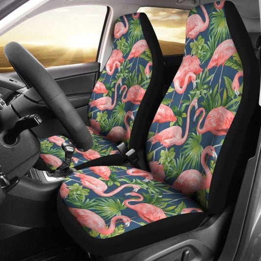 Cute Couple Flamingo Car Seat Covers 201010