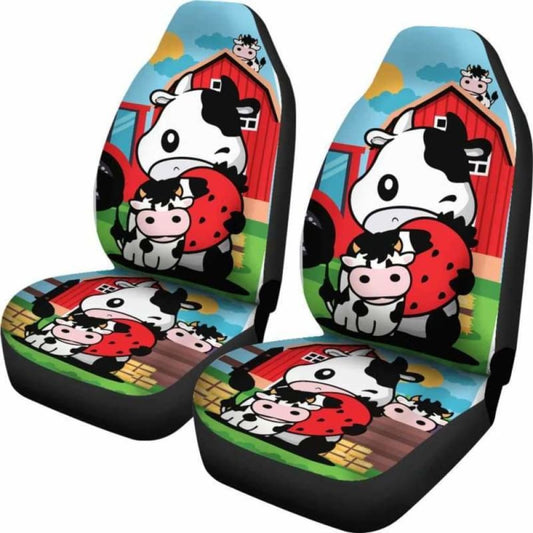 Cute Cow Car Seat Cover 103131 - YourCarButBetter