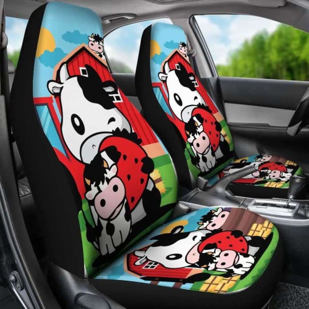 Cute Cow Car Seat Cover 103131 - YourCarButBetter