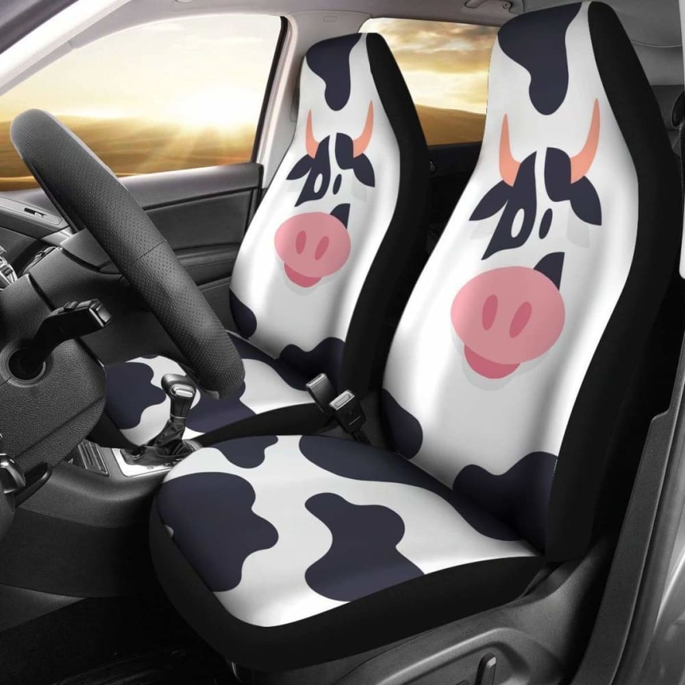 Cute Cow Face Car Seat Covers Amazing 144730