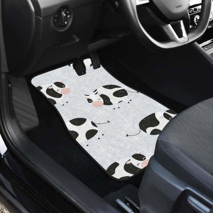 Cute Cows Pattern Front And Back Car Mats 144730