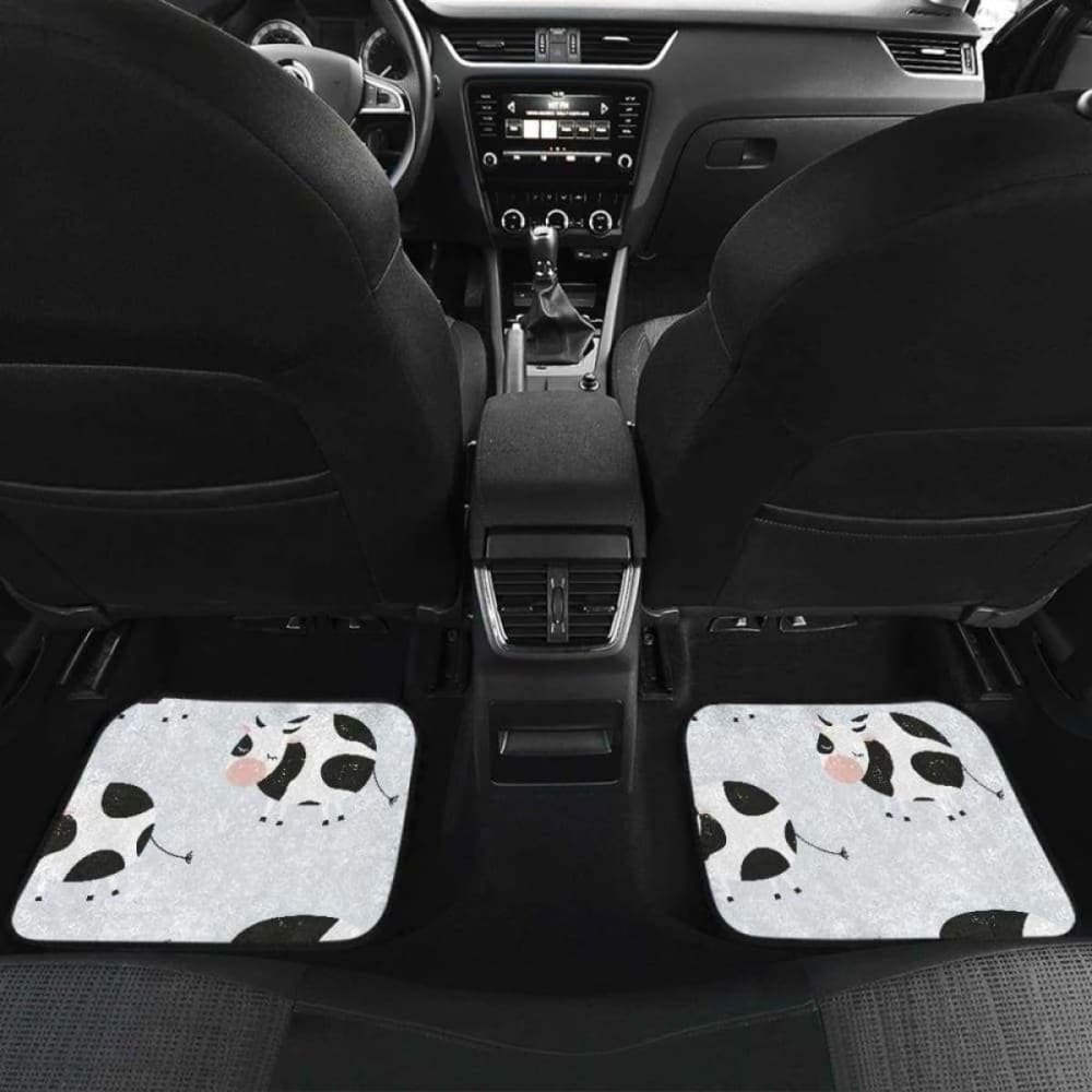 Cute Cows Pattern Front And Back Car Mats 144730