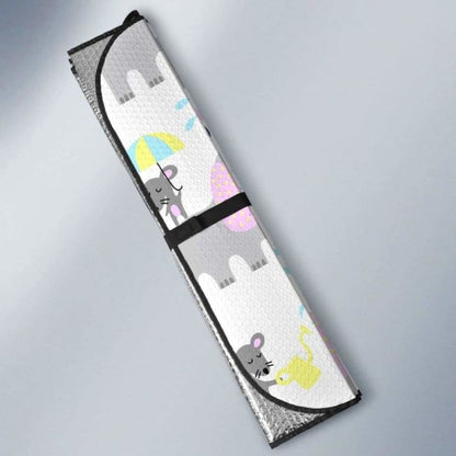 Cute Elephant Mouse Pattern Car Auto Sun Shades 104020 - YourCarButBetter
