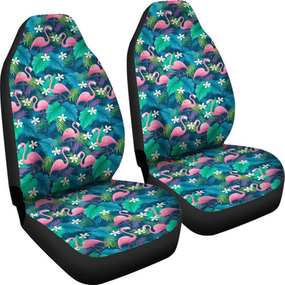Cute Floral Flamingo Car Seat Covers 210704 - YourCarButBetter